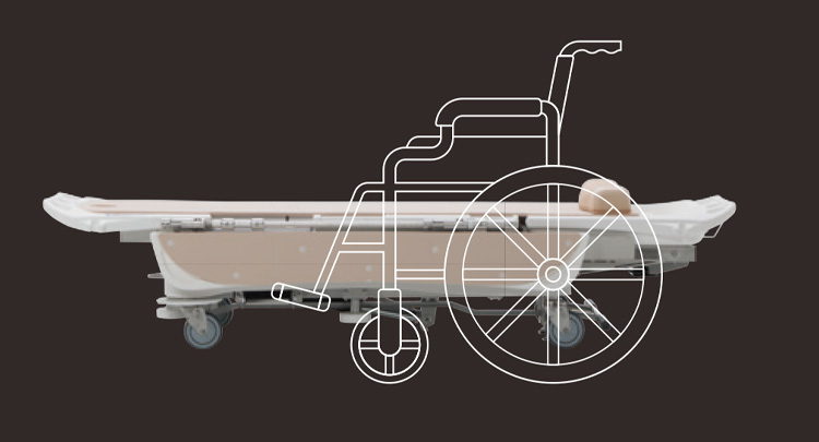 Transferring patients at wheelchair height