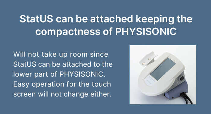 PHYSISONIC ES-7 with StatUS attachment