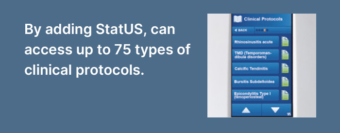 PHYSISONIC ES-7 additional clinical protocols with StatUS
